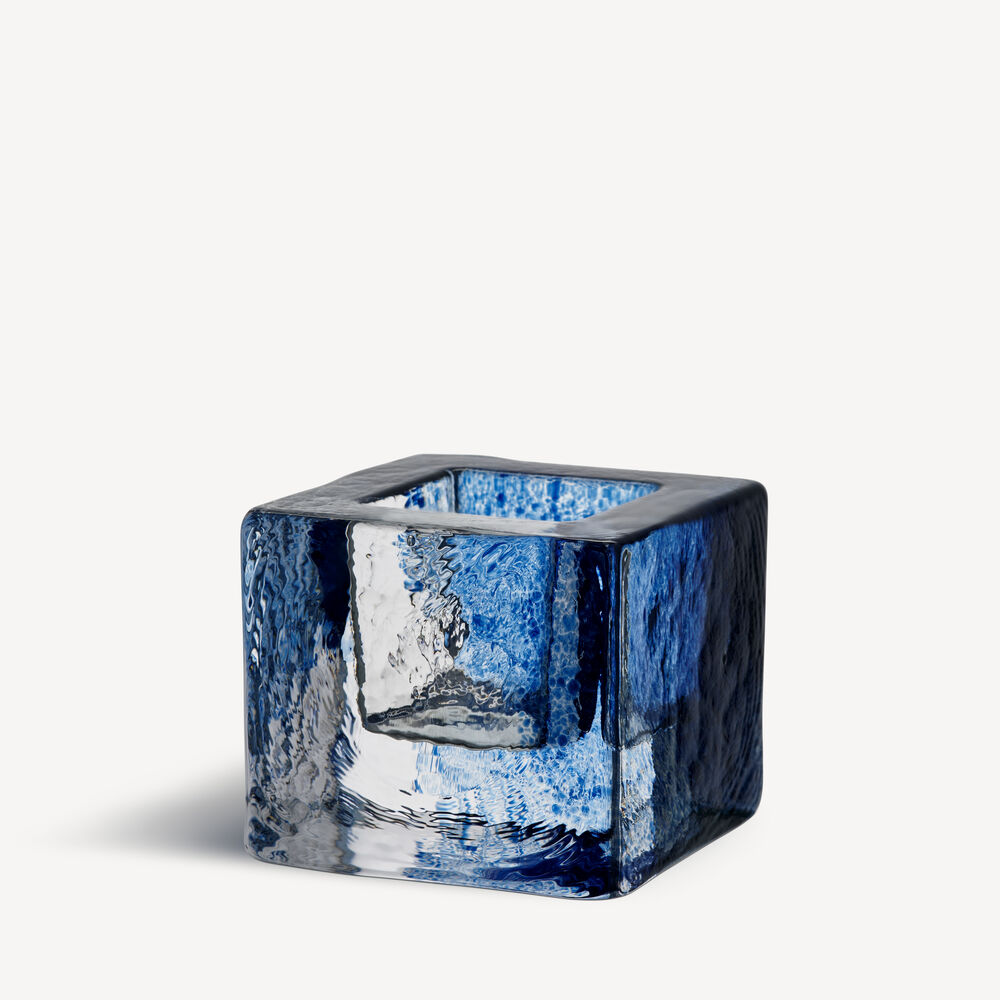 K&B Brick lysestage blå 8,5cm